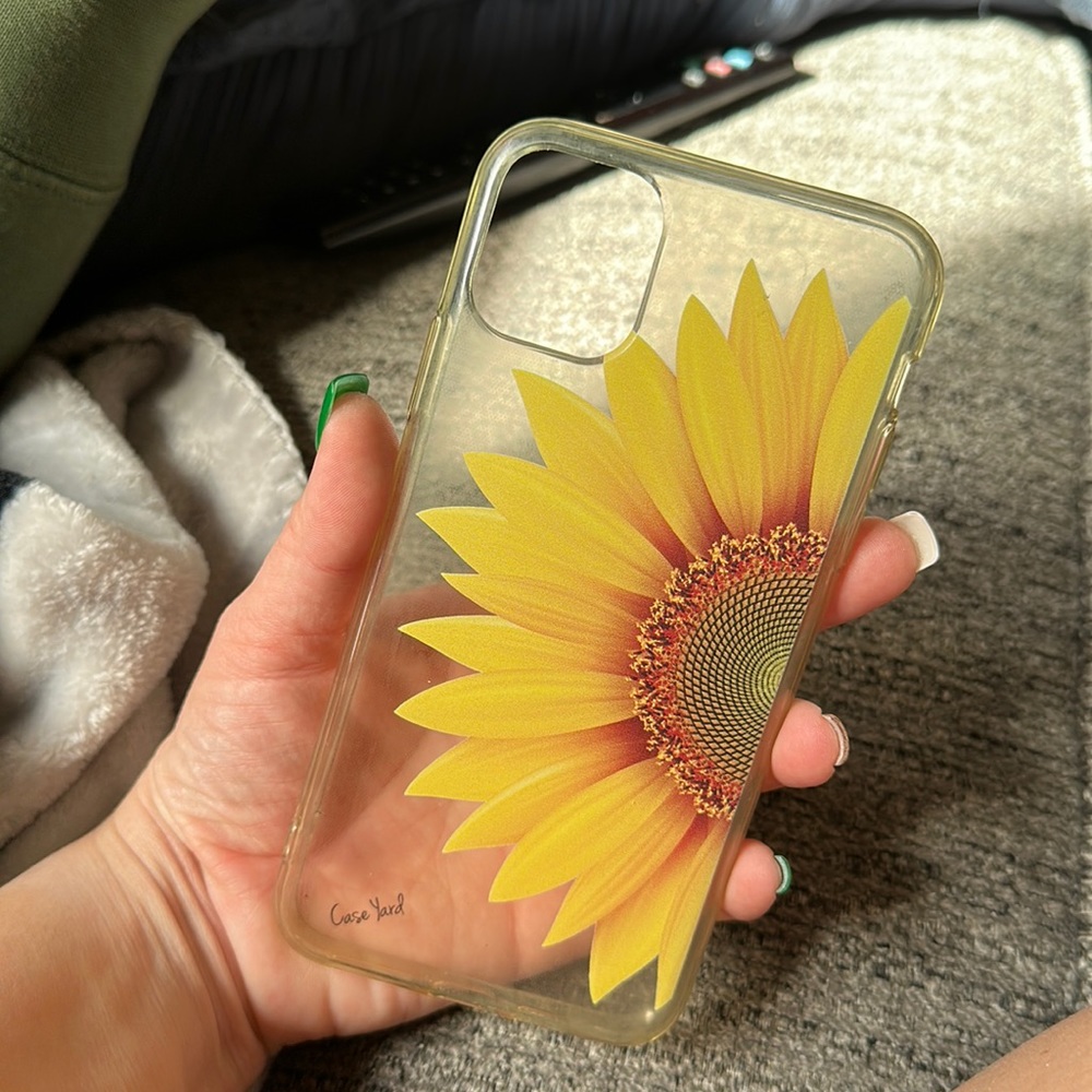 iPhone 11 Pro Max sunflower case